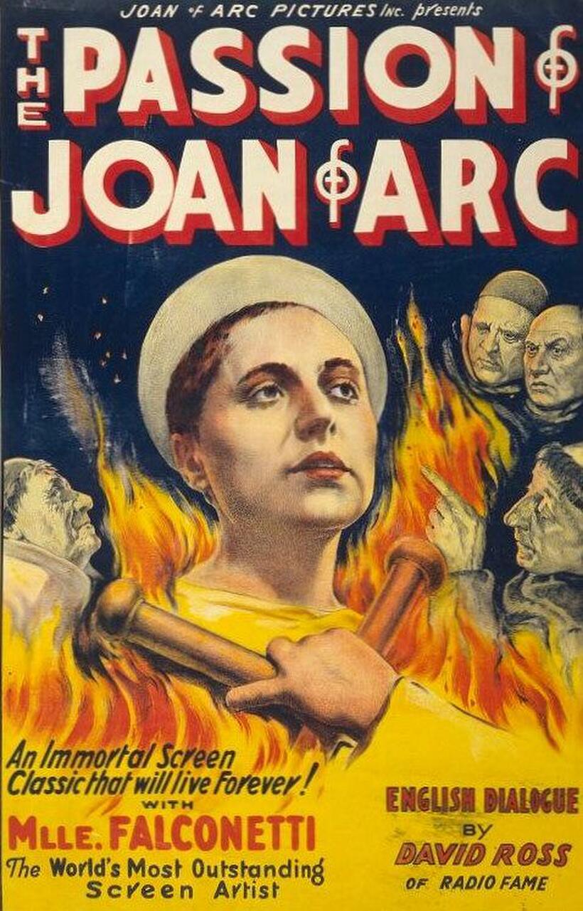 Poster art for "The Passion of Joan of Arc."