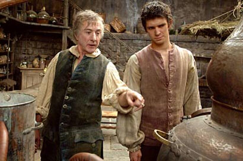 Dustin Hoffman and Ben Whishaw in "Perfume: The Story of a Murderer."