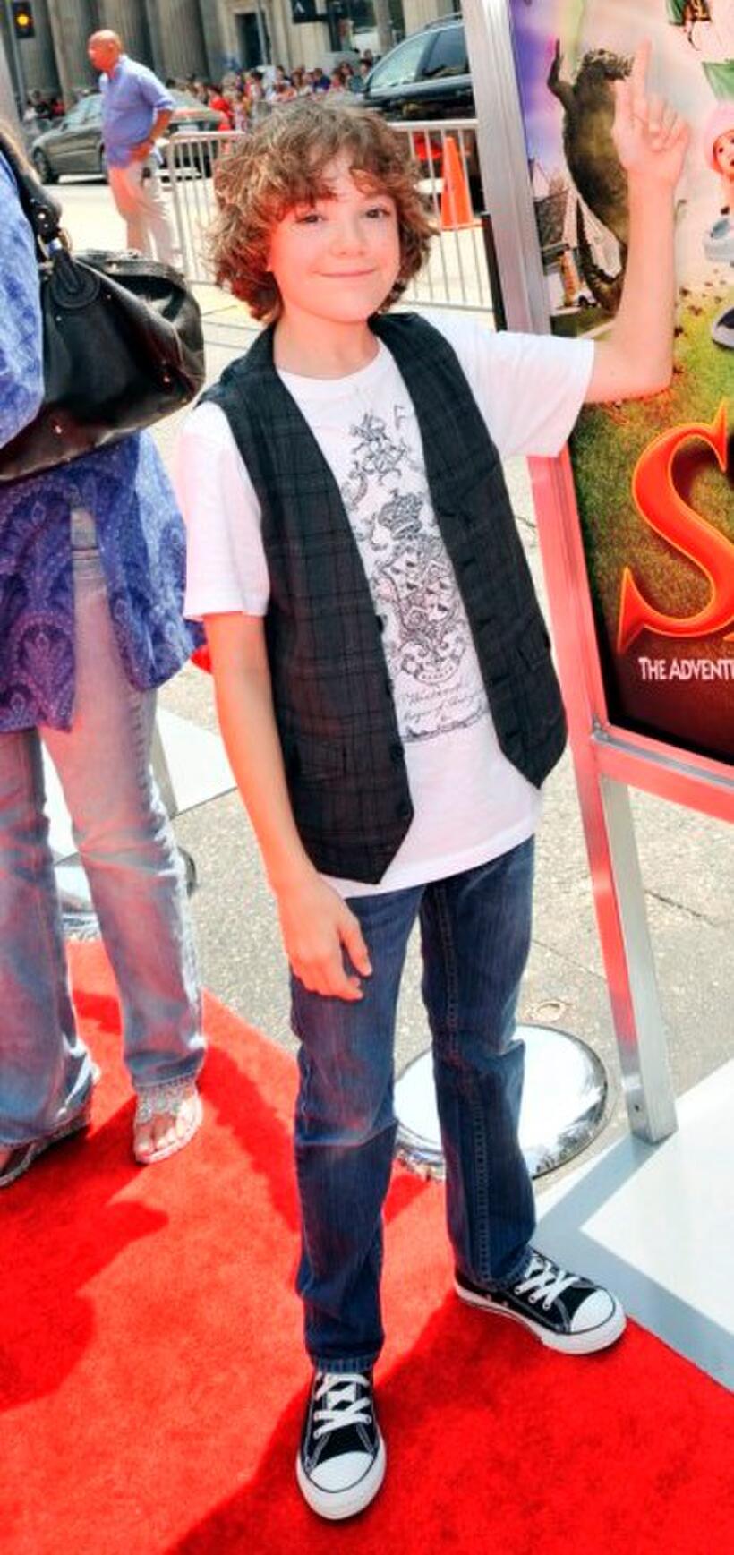 Trevor Gagnon at the California premiere of "Shorts."