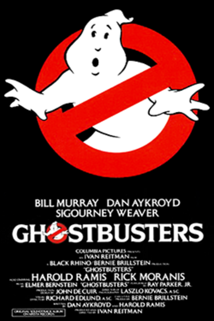 Poster art for "Ghostbusters."