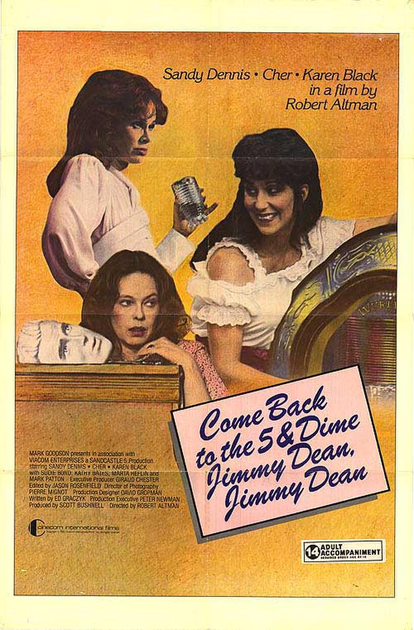 Poster art for "Come Back to the 5 & Dime Jimmy Dean, Jimmy Dean."