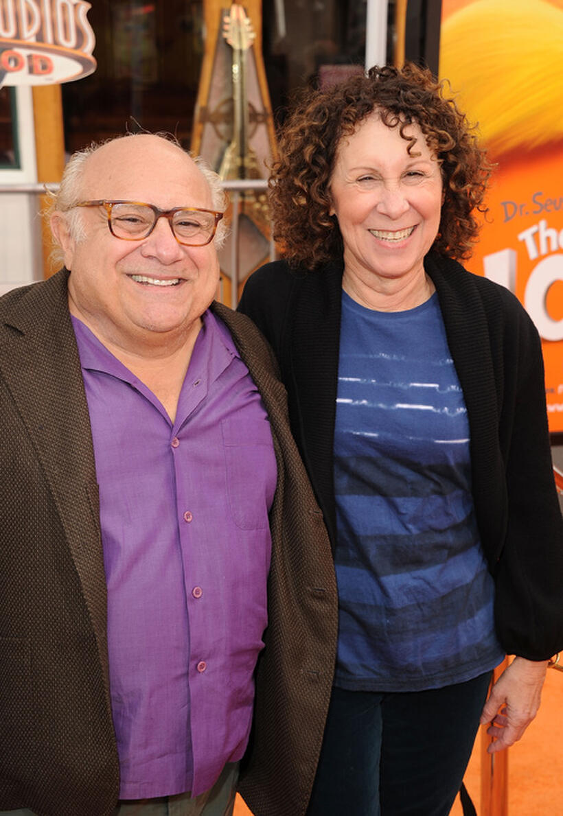 Danny DeVito and Rhea Perlman at California premiere of "Dr. Seuss' The Lorax."