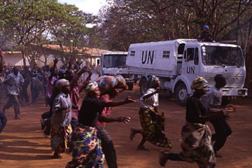 The U.N. gets ready to abandon the Tutsi refugees in "Beyond the Gates."