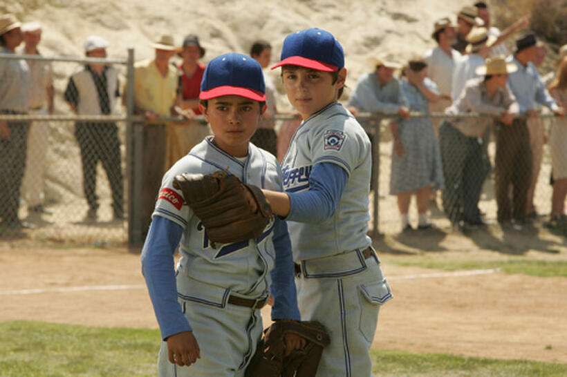 Jake T. Austin as Angel and Clifton Collins Jr. as Cesar in "The Perfect Game."
