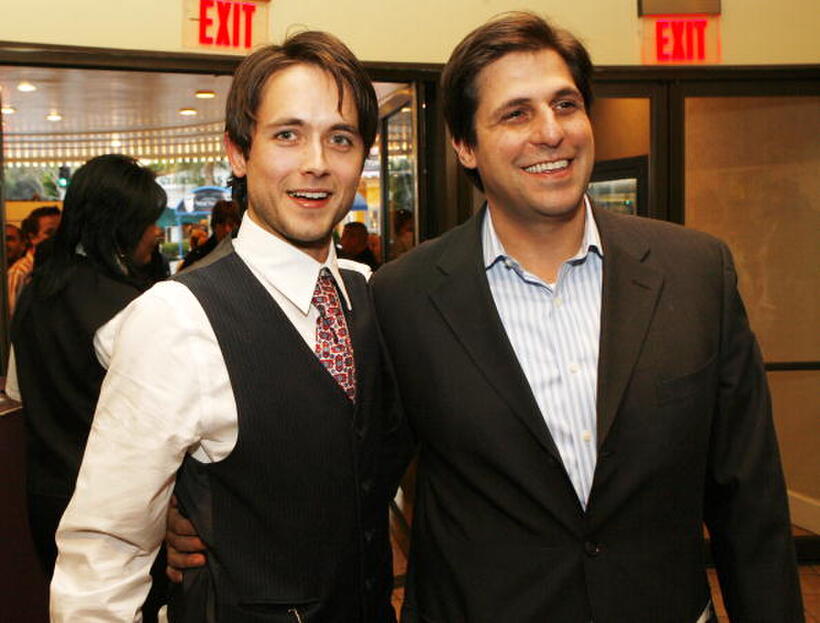 "The Invisible" star Justin Chatwin and producer Jonathan Glickman at the Hollywood premiere.