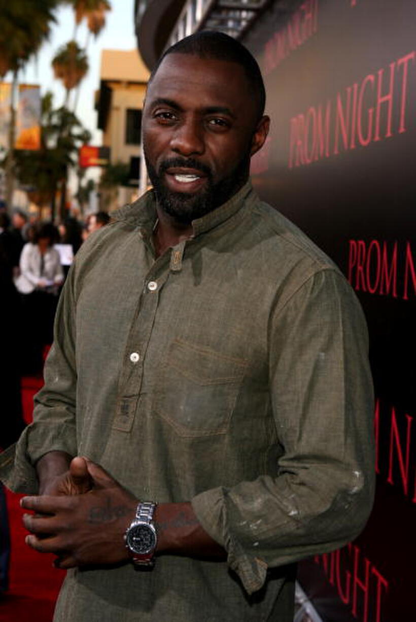 Actor Idris Elba at the L.A. premiere of "Prom Night."
