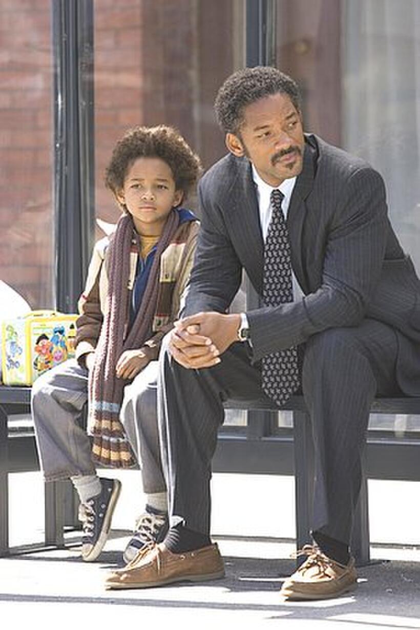 Jaden Smith and Will Smith in "The Pursuit of Happyness." 