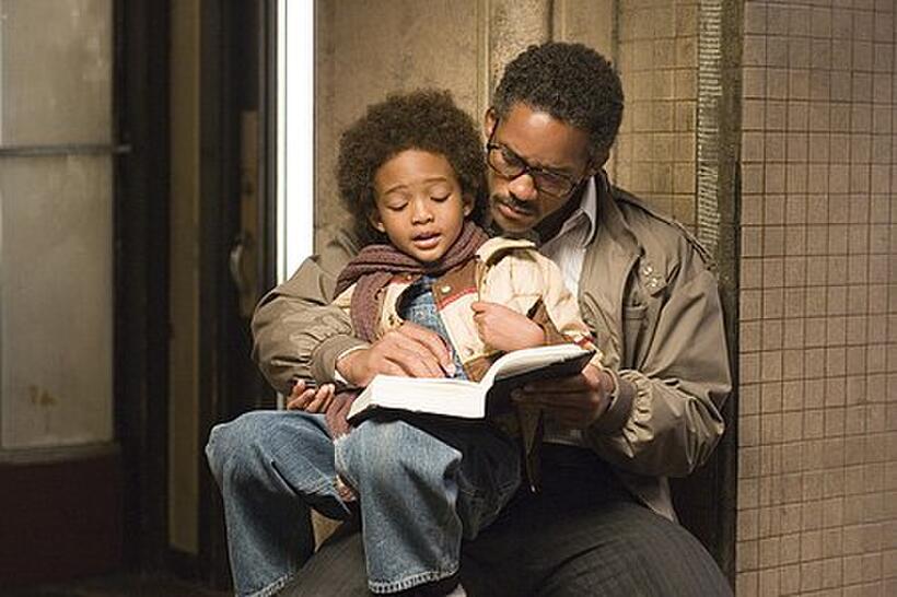 Jaden Smith and Will Smith in "The Pursuit of Happyness." 