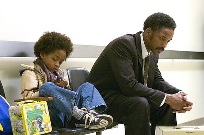 Jaden Smith and Will Smith in "The Pursuit of Happyness." 