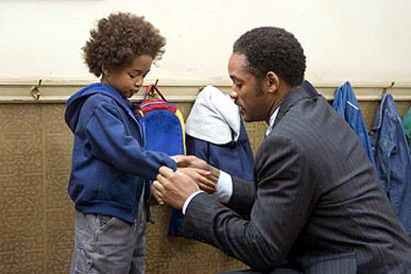 Jaden Smith and Will Smith in "The Pursuit of Happyness." 
