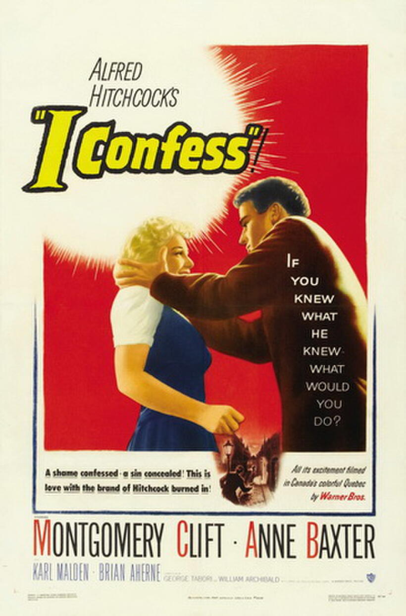 Poster art for "I Confess."