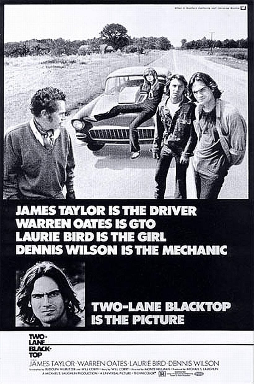 Poster art for "Two-Lane Blacktop."