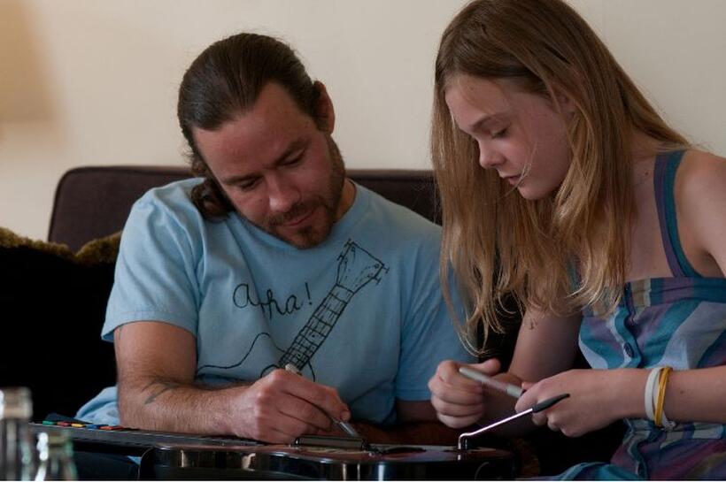 Chris Pontius and Elle Fanning in "Somewhere."