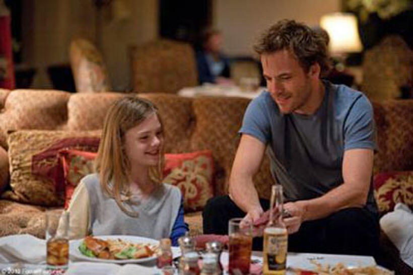 Elle Fanning as Cleo and Stephen Dorff as Johnny Marco in "Somewhere."