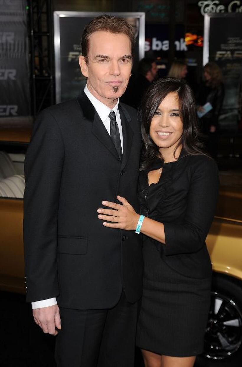 Billy Bob Thornton and Guest at the California premiere of "Faster."