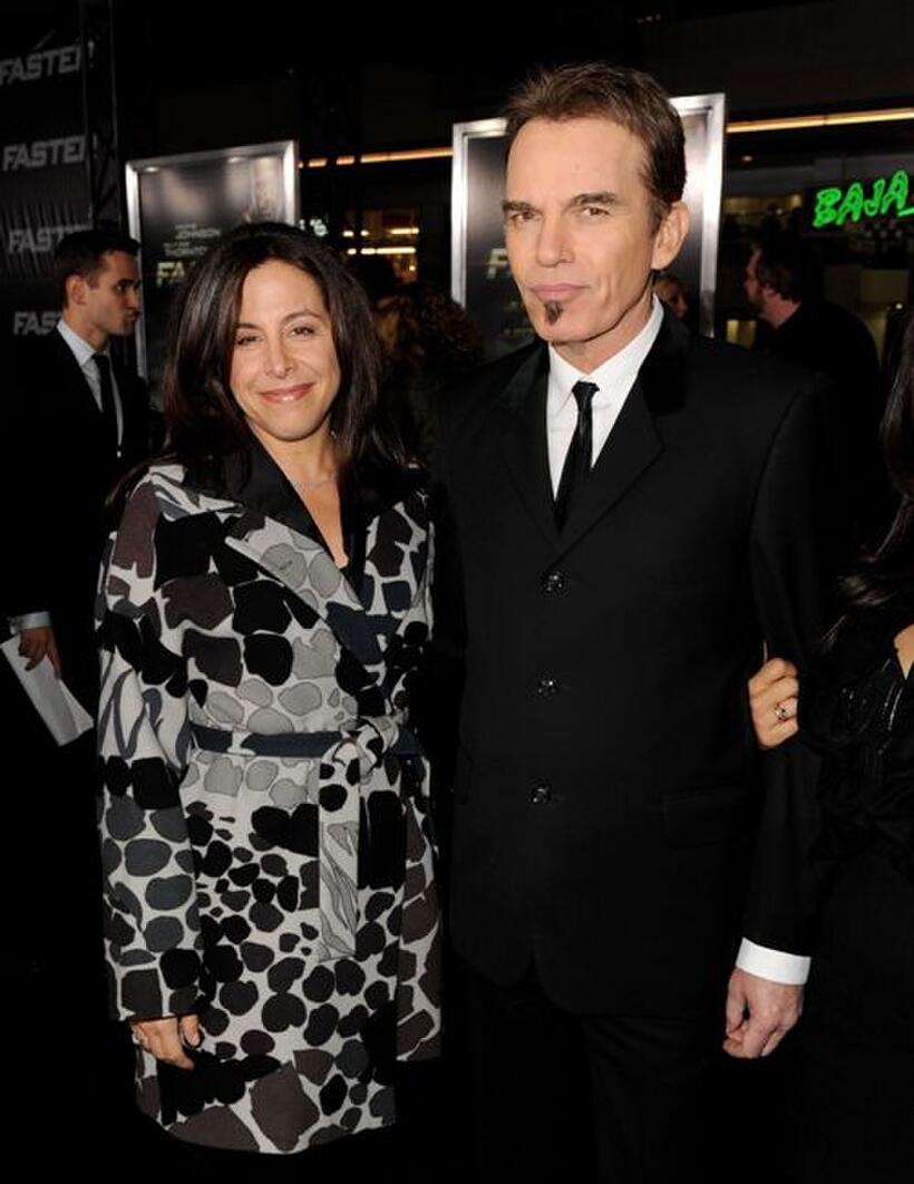 Amy Baer and Billy Bob Thornton at the California premiere of "Faster."