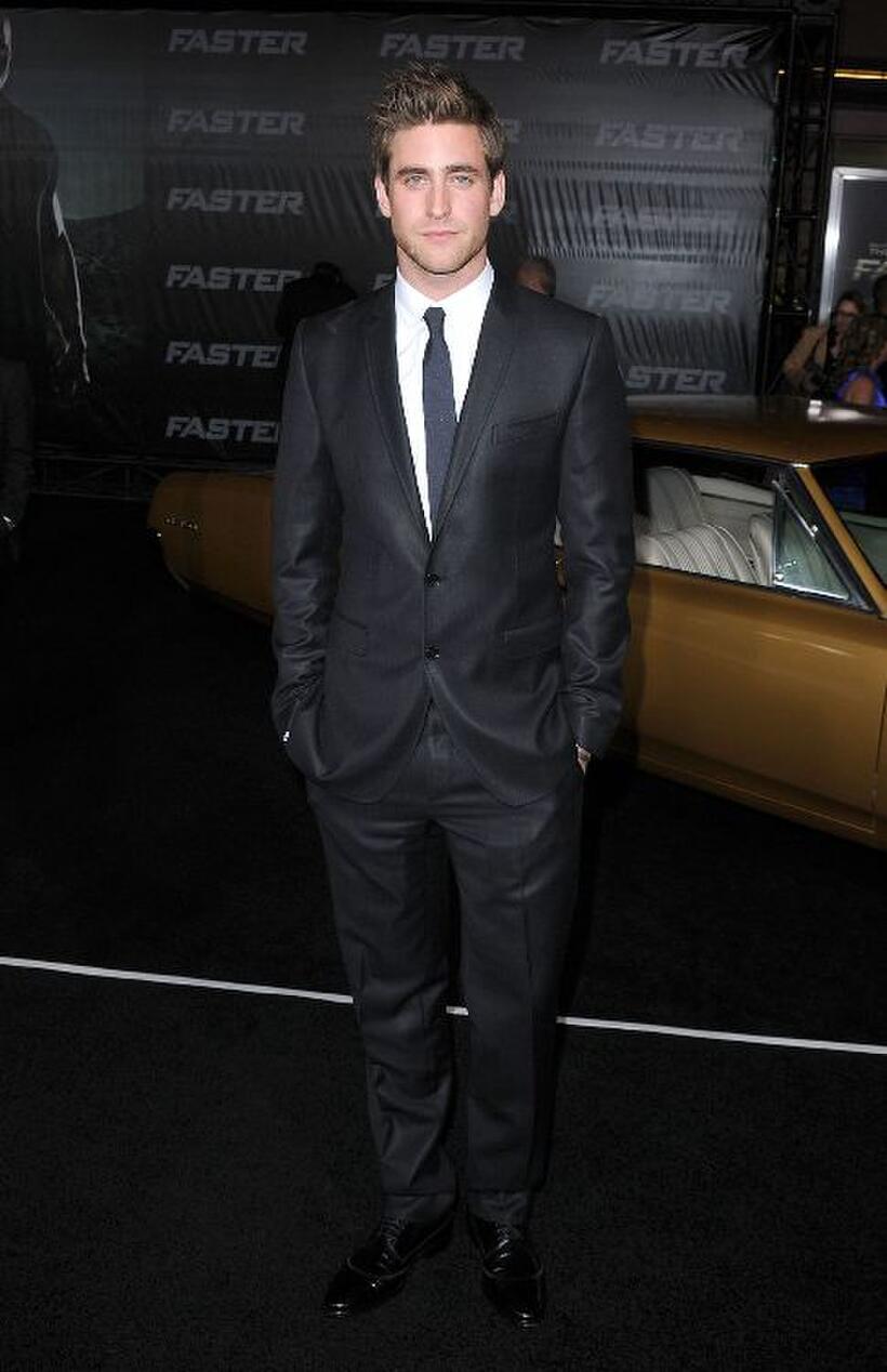 Oliver Jackson-Cohen at the California premiere of "Faster."