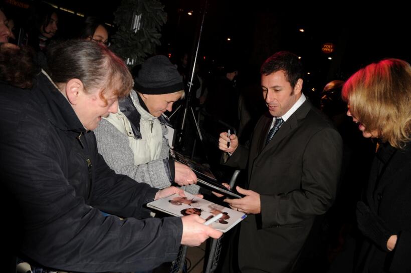 Adam Sandler at the UK premiere of "Bedtime Stories."