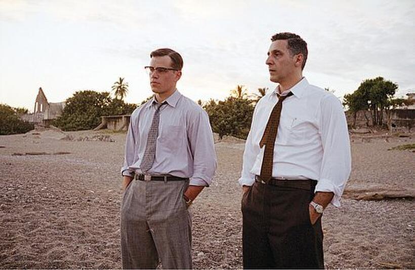 Agent Edward Wilson (Matt Damon) and assistant Ray Brocco (John Turturro) in "The Good Shepherd."