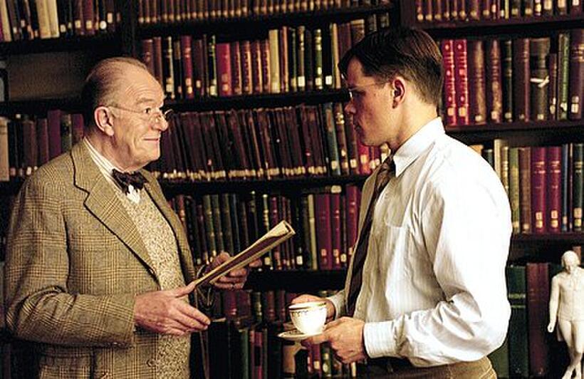  Michael Gambon and Matt Damon in "The Good Shepherd."