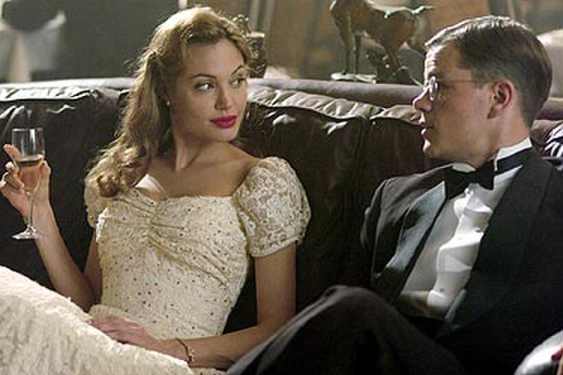 Angelina Jolie intrigues Matt Damon in "The Good Shepherd."
