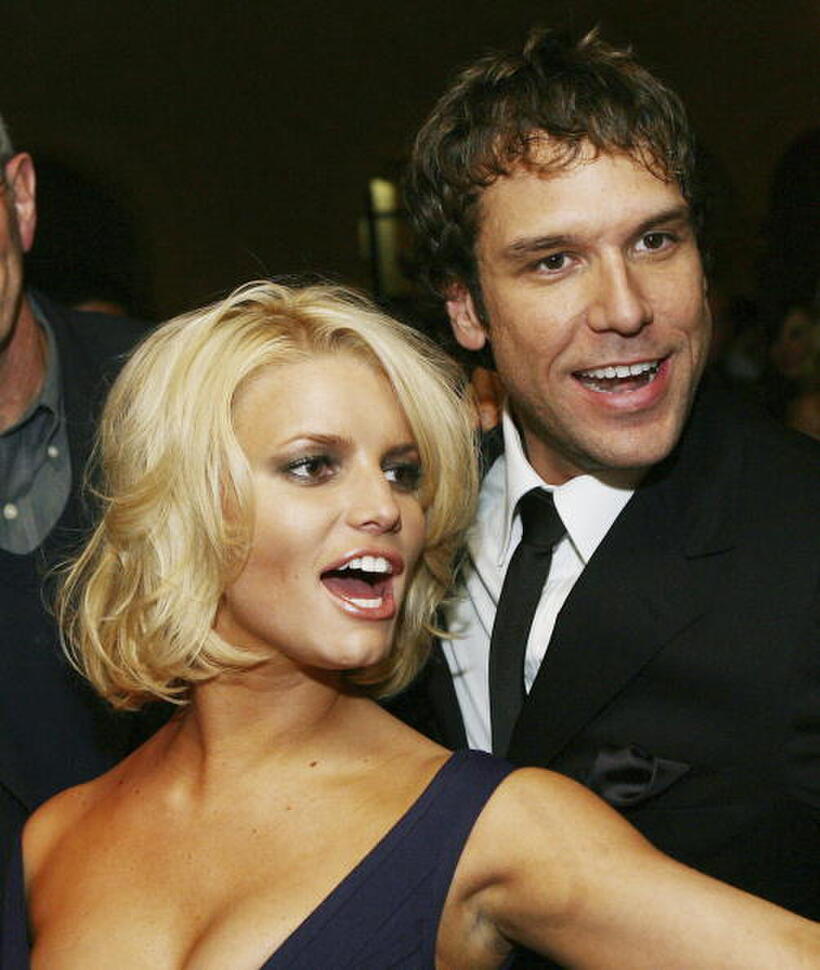 Dane Cook and Jessica Simpson at the afterparty for the Los Angeles premiere of "Employee of the Month"
