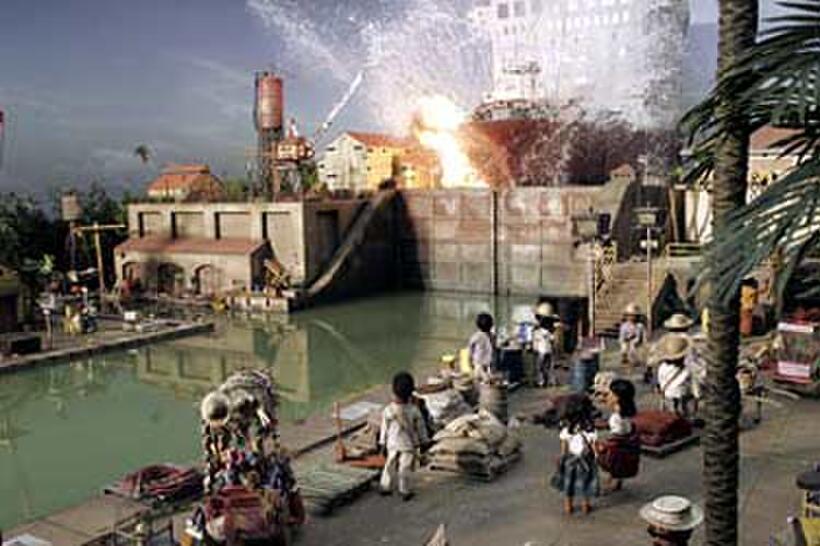A scene from "Team America: World Police'"