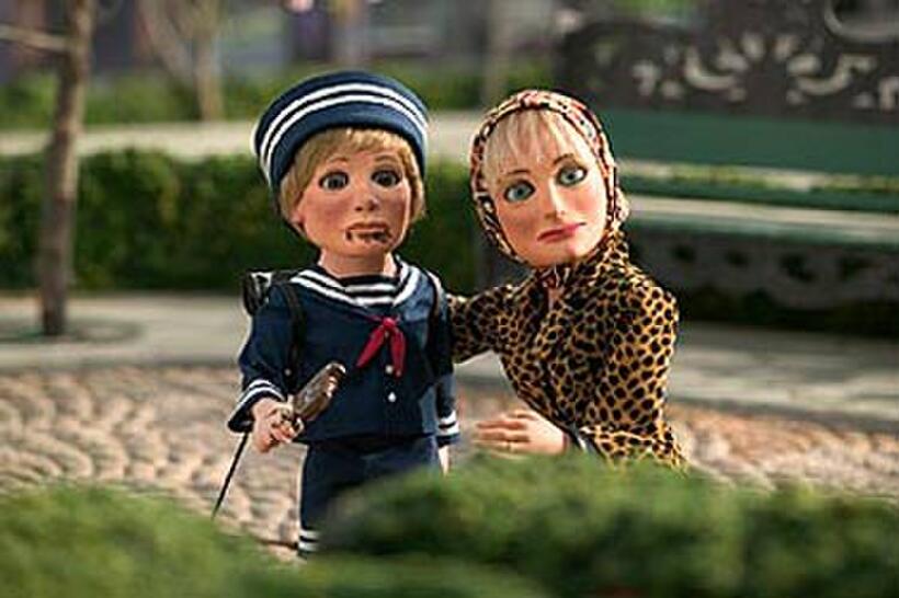 A scene from "Team America: World Police'"