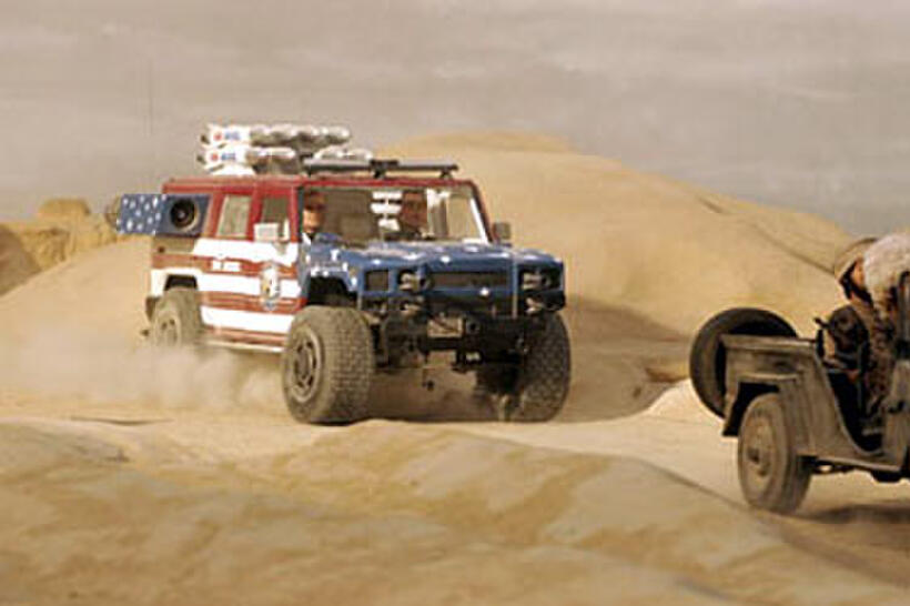 A scene from "Team America: World Police'"