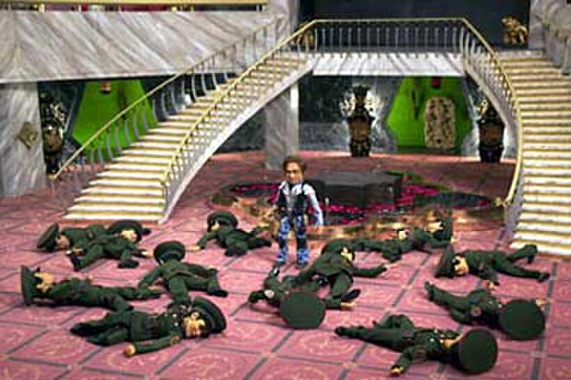 A scene from "Team America: World Police'"