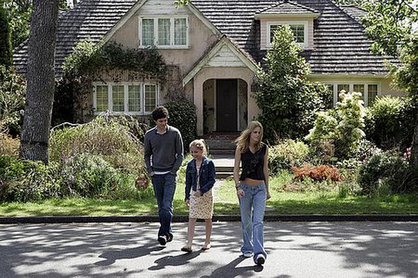 Adam Brody, Makenzie Vega and Kristen Stewart in "In the Land of Women."