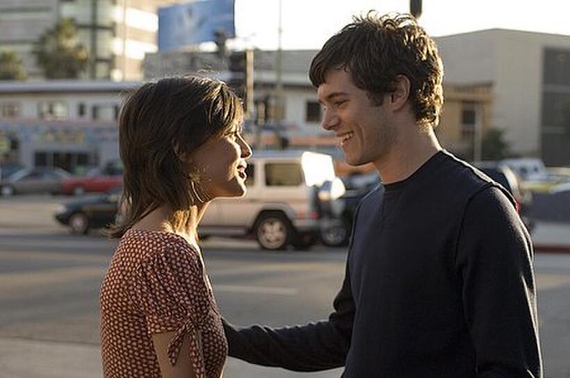 Sophia (Elena Ayana) dumps Carter (Adam Brody) in "In the Land of Women."