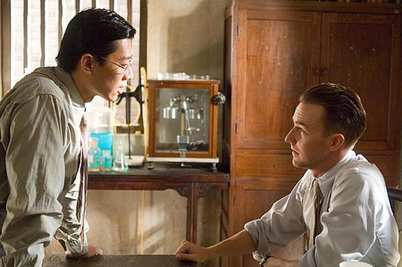 Lu Xia as Wu Lien and Edward Norton as Walter Fane in "The Painted Veil."