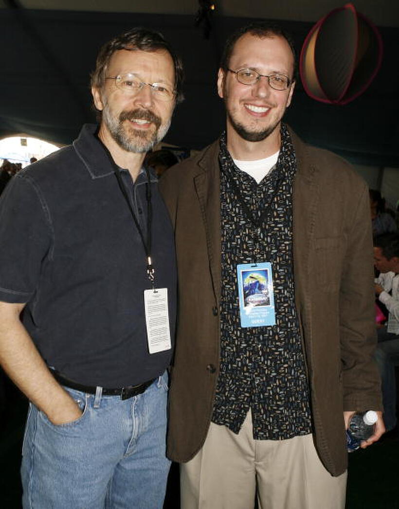Disney's Ed Catmull and director Stephen Anderson at the after party of the L.A. premiere of "Meet the Robinsons."
