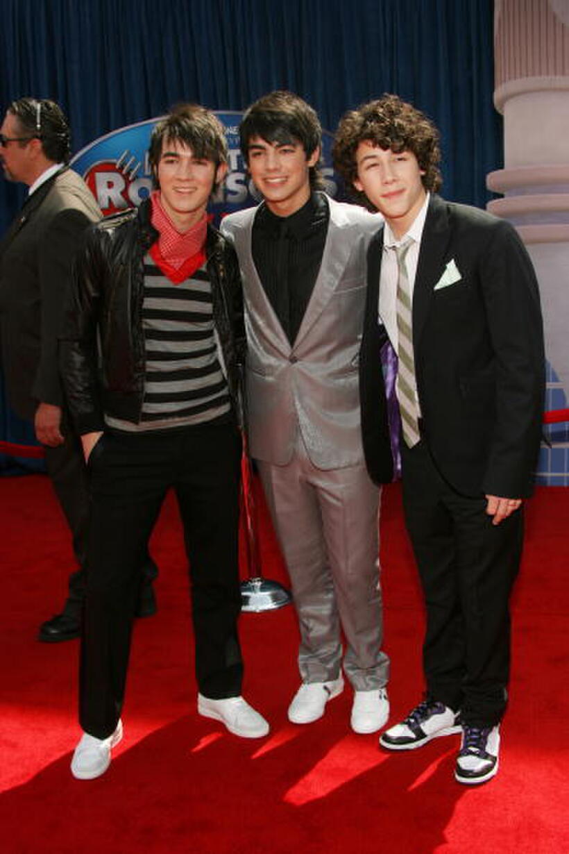 The Jonas Brothers at the L.A. premiere of "Meet the Robinsons."