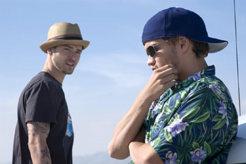 Justin Timberlake and Emile Hirsch in "Alpha Dog."
