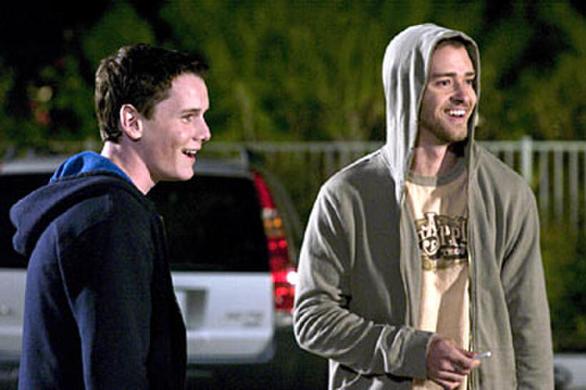 Anton Yelchin and Justin Timberlake in "Alpha Dog."