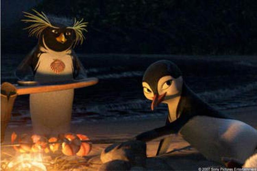 A scene from "Surf's Up."