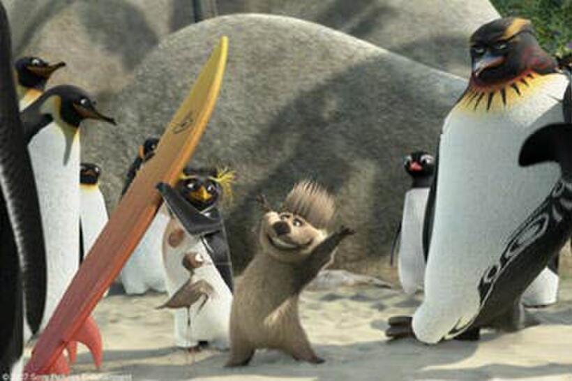 A scene from "Surf's Up."