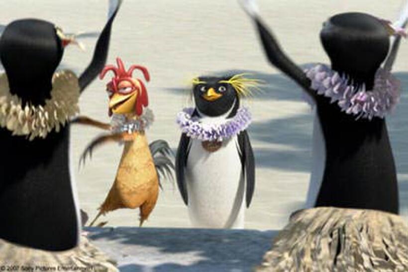 A scene from "Surf's Up."