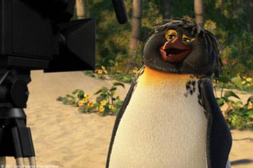 A scene from "Surf's Up."