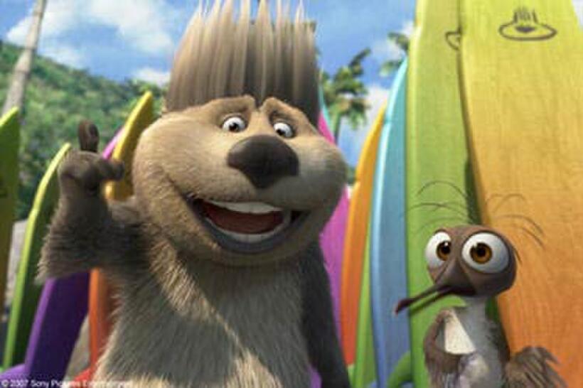 A scene from "Surf's Up."