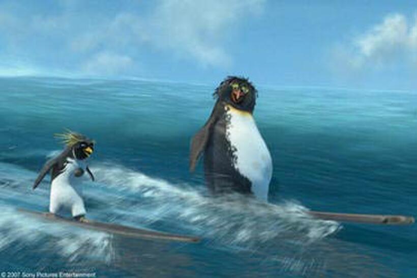 A scene from "Surf's Up."