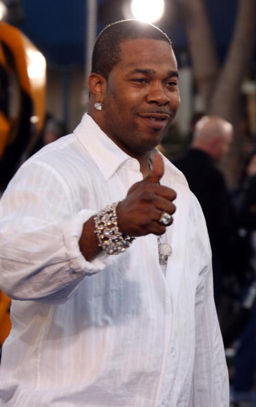 Busta Rhymes at the "Transformers" premiere.