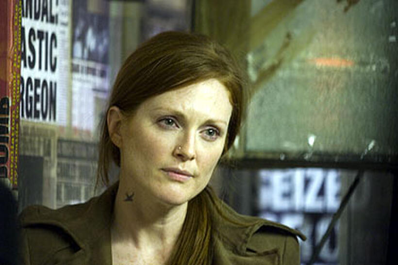Julianne Moore as underground opposition leader Julian in "Children of Men."
