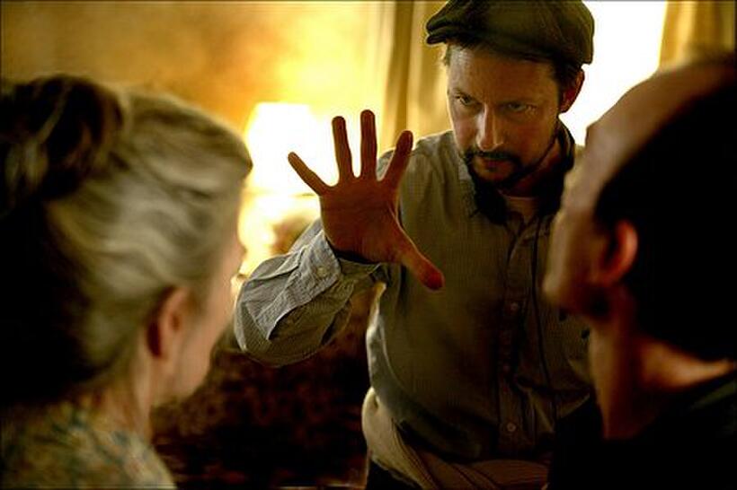 Director Todd Field on the set of "Little Children."