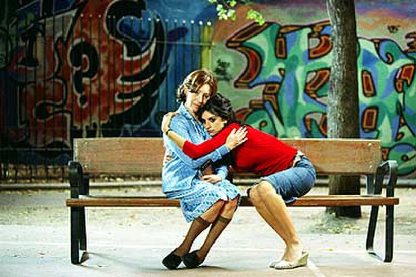 Carmen Maura as Grandmother Irene and Penelope Cruz as Raimunda in "Volver." 