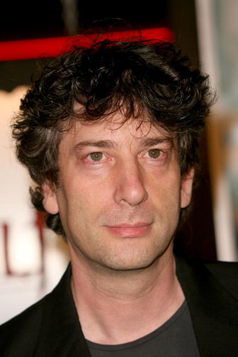 Writer Neil Gaiman at the L.A. premiere of "Beowulf."