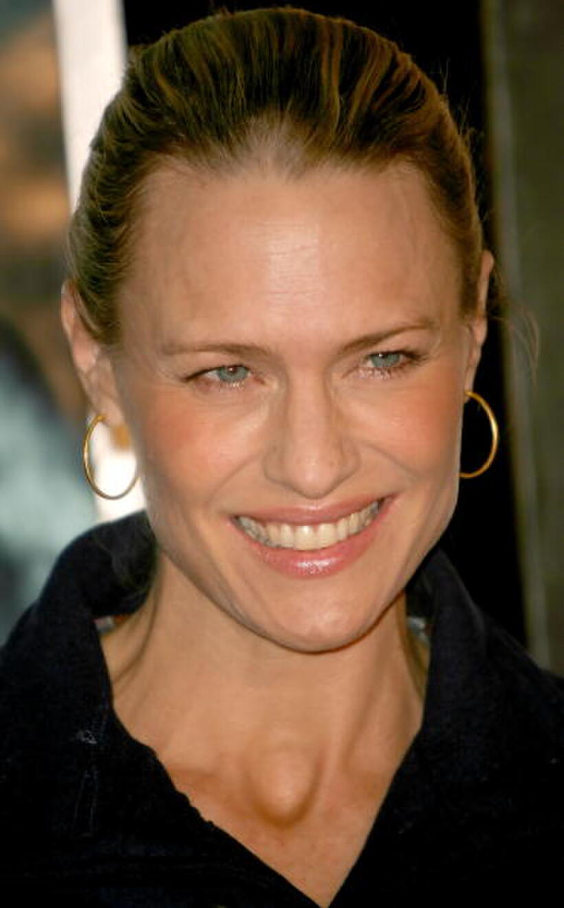 Actress Robin Wright Penn at the L.A. premiere of "Beowulf."