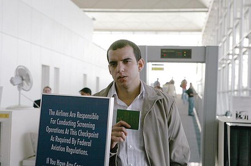 Omar Berdouni as hijacker Ahmed Al Haznawi prepares to board in "United 93."